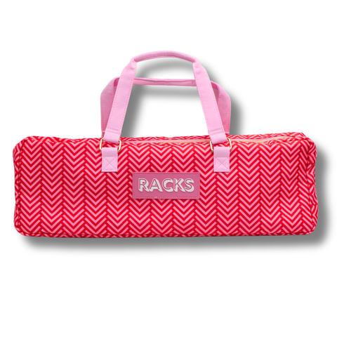 Mahjong Rack Bag  |  Fits 20" Racks + Folded Mat : Arrows- Red Rack Bag