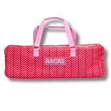 Mahjong Rack Bag  |  Fits 20" Racks + Folded Mat : Geometric- Pink Rack Bag