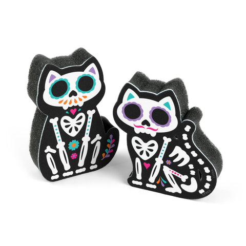 Sponges - Feline Clean - Set of 2 - Day of the Dead Cats