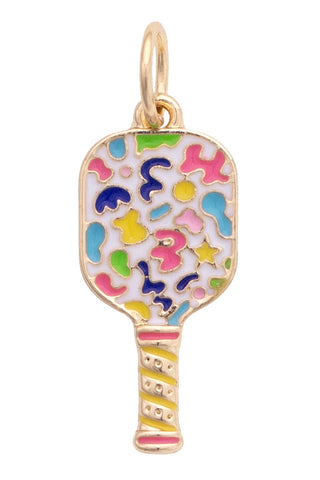 Bright Pickleball Charm in Multi