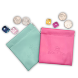 Coin, Dice, Extra Mahjong Tile Pouch  |  4x4" Bag  : Yellow