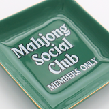 Square Trinket Tray Mahjong Social Club