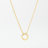 Gold or Silver Dainty Rope Catcher Necklace for Charm Bar: Gold