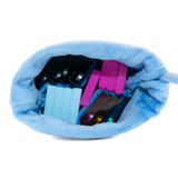Velvet Mahjong Pusher Bag  |  Fits up to 16 Extra Pushers: Hydrangea Blue