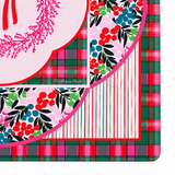 Very Merry Wreath 33"x33" Premium Mahjong Mat