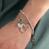 Gold or Silver Pendant Catcher Bolo Bracelet: Gold