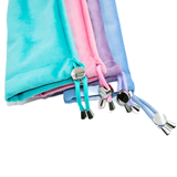 Velvet Mahjong Pusher Bag  |  Fits up to 16 Extra Pushers: Hydrangea Blue