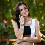 "Wild" Animal Print with Pink Accent Hair Tie Bracelets: Small