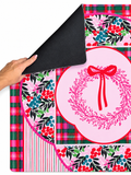 Very Merry Wreath 33"x33" Premium Mahjong Mat