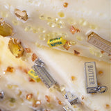 Gold or Silver Butter Charm Bar Pendant, Foodie: Gold