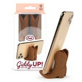 Giddy Up - Cowboy Boot Phone Stand: PINK