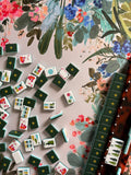 Britt Mills Neoprene Mahjong Mats Pre-Order: Crimson Harvest