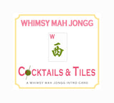 COCKTAILS & TILES Themed Mahjong Card