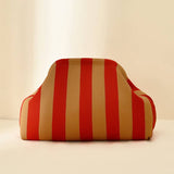 Stripe Knit Cosmetic Bag Geo Pattern Storage Clutch: Pink / M