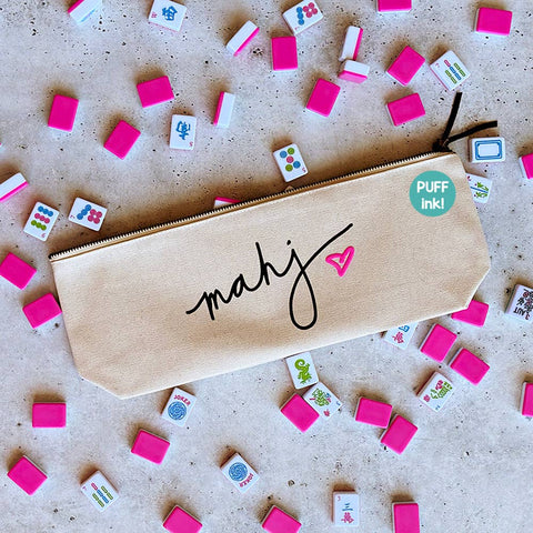 Mahjong tile bags | Mahj with heart | Mahjong accessories