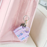 Case-Mate Jelly Tote Bag Keychain - Charm for Tote Bags: Ballet Pink Bow