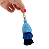 TASSEL | MANY COLORS & STYLES | Perfect Boho Accessory for Mahjong Tile Bags or Pouches: Green- 3 Layer