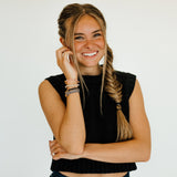 "Wild" Animal Print with Pink Accent Hair Tie Bracelets: Small