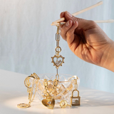Gold Padlock Living Locket Necklace 20-22in: Gold / 20-22"