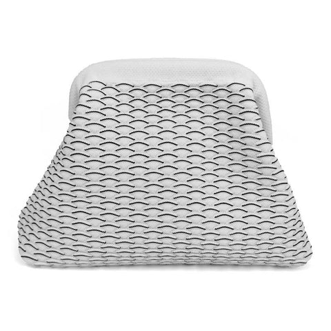 Pattern Knit Cosmetic Bag Beach Knit Clutch: White / M