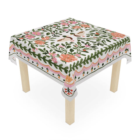Walk in the Park Square Tablecloth: 58"x58" - Cotton Twill