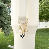 Gold or Silver Tumbler Charm Chain Accessory: Gold