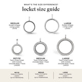 Gold Padlock Living Locket Necklace 20-22in: Gold / 20-22"