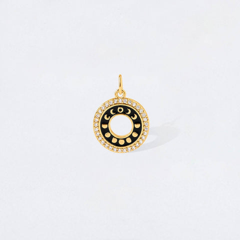 Moon Phases Charm Bar Pendant, Celestial