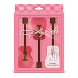 Dolly Parton Ice Mold Tray, Guitar Ice Stirrers