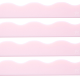 MAHJONG RACK PUSHER ADD ON-MAGNETIC | Premium Acrylic Set(4): Solid-Wavy-Macaron Pink
