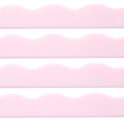 MAHJONG RACK PUSHER ADD ON-MAGNETIC | Premium Acrylic Set(4): Solid-Wavy-Macaron Pink