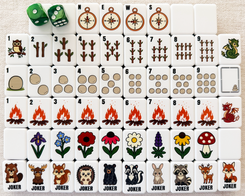 WOODLAND WHIMSY MAHJONG TILE SET