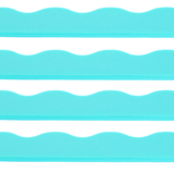 MAHJONG RACK PUSHER ADD ON-MAGNETIC | Premium Acrylic Set(4): Solid-Wavy-Macaron Green