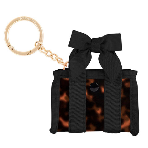 Case-Mate Jelly Tote Bag Keychain - Charm for Tote Bags: Tortoiseshell Bow