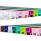 MAHJONG RACKS | Premium Acrylic | 4 Racks + 4 Pushers: Solid Magenta