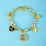 Gold or Silver Keepsake Puffy Paw Charm: Silver