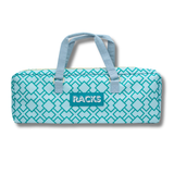 Mahjong Rack Bag  |  Fits 20" Racks + Folded Mat : Geometric- Pink Rack Bag