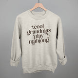 Cool Grandmas Play Mahjong: Oatmeal / XL / Sweatshirt