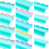 MAHJONG RACK PUSHER ADD ON-MAGNETIC | Premium Acrylic Set(4): Solid-Wavy-Macaron Green