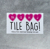 Mahjong Tile Bags | Just here for the jokers (and the wine)