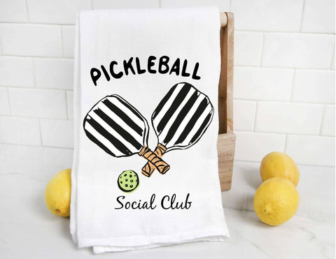 Pickleball Social Club Tea Towel