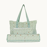 Monkey bamboo Mahjong  bag set