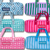 Mahjong Rack Bag  |  Fits 20" Racks + Folded Mat : Geometric- Pink Rack Bag