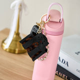 Case-Mate Jelly Tote Bag Keychain - Charm for Tote Bags: Tortoiseshell Bow