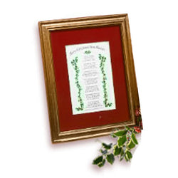 Mooney TunCo Merry Christmas from Heaven 8 x 10 Red Matte Framed Poem - Centerville C&J Connection, Inc.
