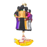 Yellow Submarine with The Beatles Ornament - Centerville C&J Connection, Inc.
