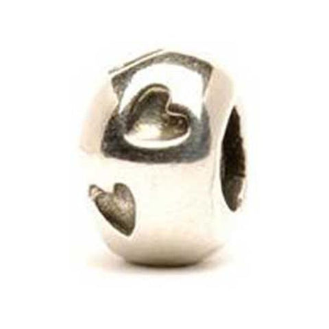 Heart Print - Trollbeads Silver Bead - Centerville C&J Connection, Inc.