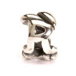 Letter Bead, R - Trollbeads Silver Bead - Centerville C&J Connection, Inc.