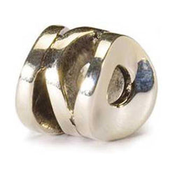 Smiling Cylinder - Trollbeads Silver Bead - Centerville C&J Connection, Inc.
