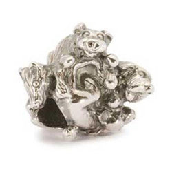 Family of Puppies - Trollbeads Silver Bead - Centerville C&J Connection, Inc.